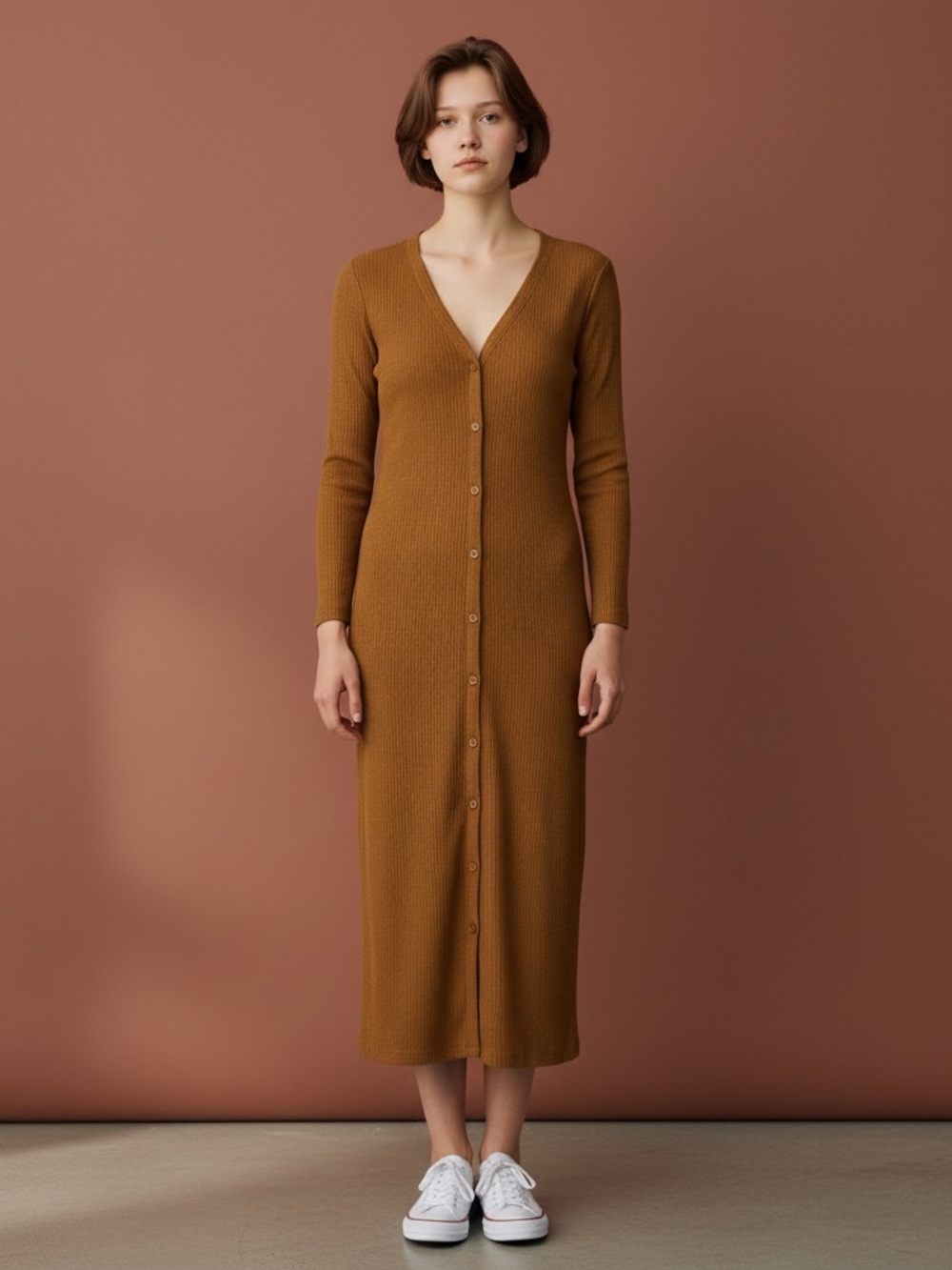 Pea in the Pod, button front maternity and nursing dress